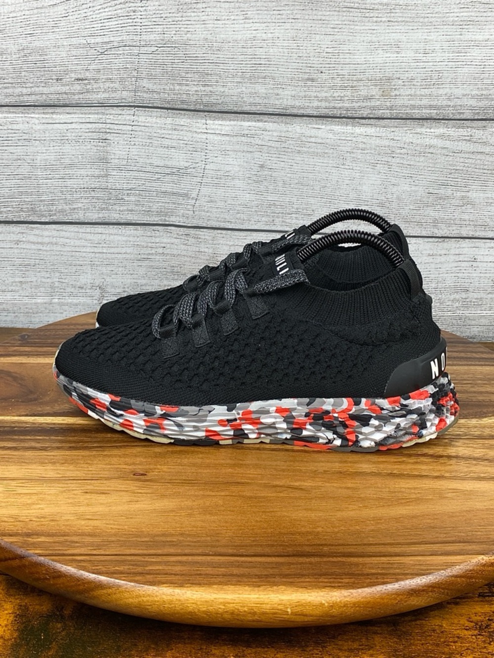 NOBULL All Day Knit Runner Wild Storm Red Camo Running Shoes Women’s Size 7.5